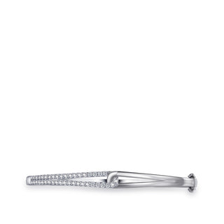 Gisser Silver CZ Forever Bangle