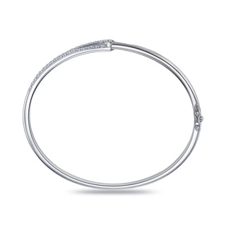 Gisser Silver CZ Forever Bangle
