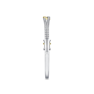 Gisser Silver Gold Plated CZ Forever Bangle
