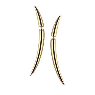 Shaun Leane Gold Vermeil Quill Earrings