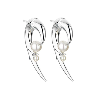 Shaun Leane Hooked Pearl Earrings
