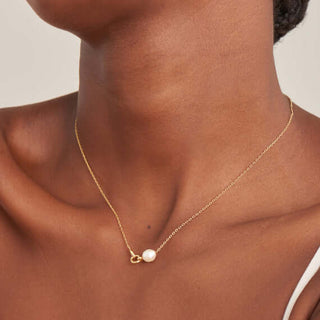 Ania Haie Pearl Link Chain Necklace