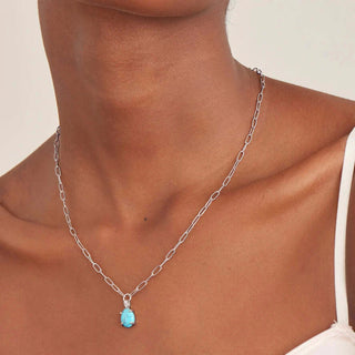 Ania Haie Turquoise Chunky Chain Drop Necklace