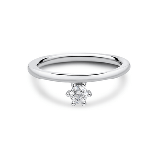 9ct White Gold Lab-Grown Diamond Alba Ring