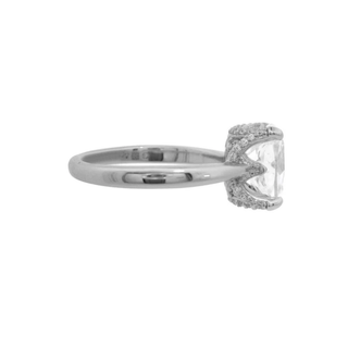 Georgini Silver Elaine Cushion Hidden Halo CZ Ring