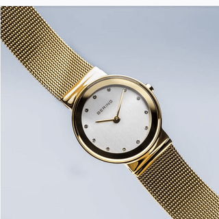 Bering Ladies Classic Polished Gold Watch