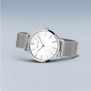 Bering Ladies Classic Polished Silver Watch | 14134-004 | Simple Watches