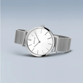 Bering Ladies Classic Polished Silver Watch | 14134-004 | Simple Watches