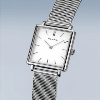 Bering Ladies Square Silver Watch | 18226-004 | Modern Watches For Her