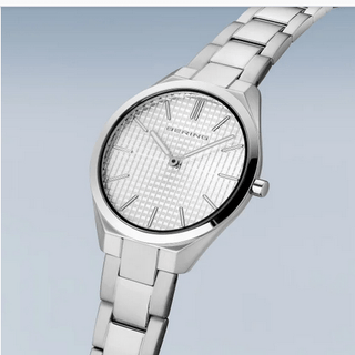 Bering Ladies Ultra Slim Silver Watch |  17231-700 | Flat Watches For Women