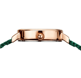 Bering Ladies Green & Rose Gold Watch | 11022-868 |Women's Green Watch 