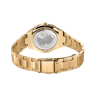 Bering Ladies Ultra Slim Gold Watch | 17231-734 | Patterned Dial Watch