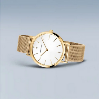 Bering Ladies Classic 39mm Gold Watch | 14134-331 | Simple Gold Watch