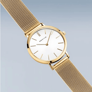 Bering Ladies Classic 39mm Gold Watch | 14134-331 | Simple Gold Watch