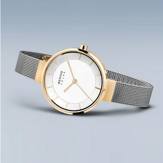 Bering Ladies Solar Two Tone Watch | 14631-024 | Solar Watches For Women