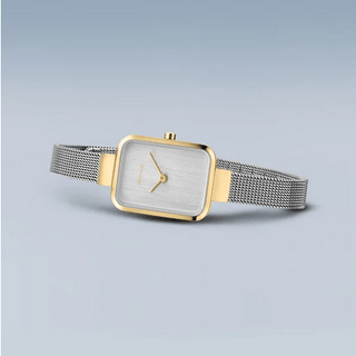 Bering Ladies Petite Rectangle | 14520-010 | Two Colour Watch 