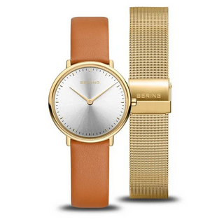 Bering Ladies Ultra Slim Gold Watch Set | 15729-530 | Bering Watches UK