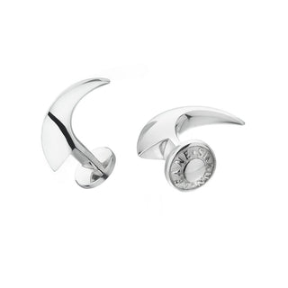 hook shaped sterling silver cufflinks