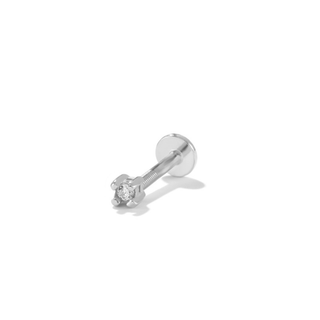 Classic CZ Cartilage Stud | Silver Cartilage Stud Earrings