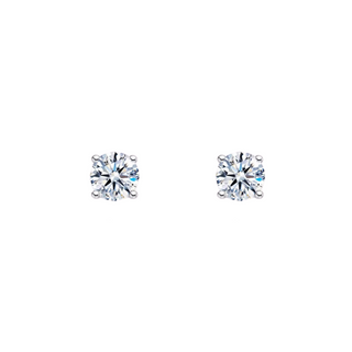 Silver CZ Stud Earrings