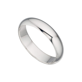 Silver 4mm Band Ring