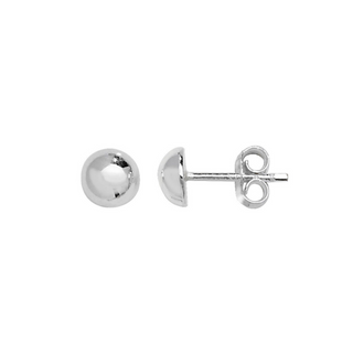 Silver 5mm Domed Studs