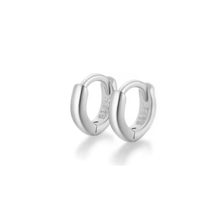 Silver 6mm Huggie Hoops