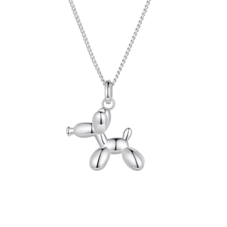 Silver Ballon Dog Pendant