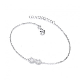 Silver CZ Infinity Bracelet | Infinity Sign Jewellery | Infinate Love