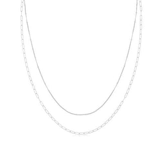 Silver Multi-Layer Necklace