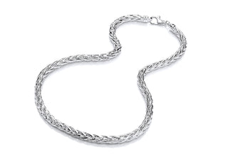 Silver Parmier Link Necklace
