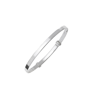 Silver Babies Expandable Bangle