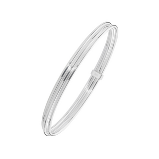 Silver Three-In-One Bangle