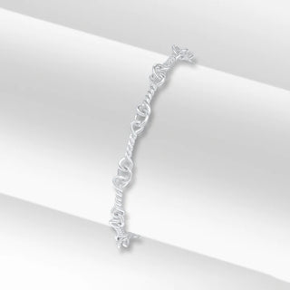 Silver Handmade Twisted Bar Bracelet | Handmade Silver Jewellery