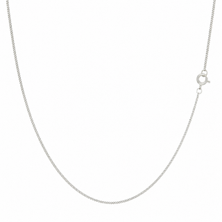 Silver 1.1mm Filed Curb Chain