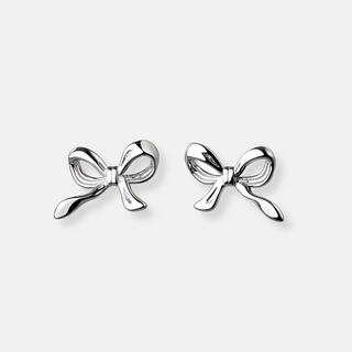 Ribbon Bow Stud Earrings