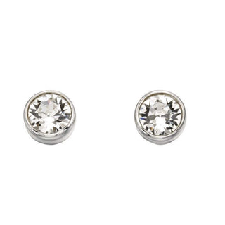 Silver April Birthstone Earrings | Silver Birthstone Jewellery