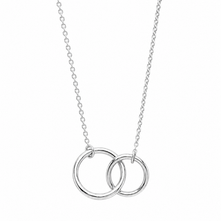 Silver Interlinking Circles Necklace
