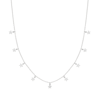 Silver Nova Small Star Charm Necklace