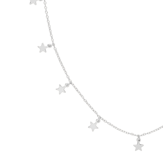 Silver Nova Small Star Charm Necklace