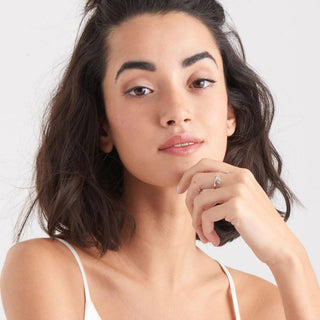 Ania Haie Silver Tassel Drop Ring