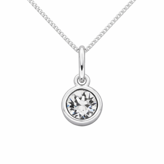 Silver White Crystal Pendant