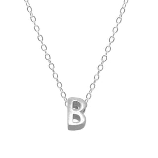 Small Initial 'B' Necklace