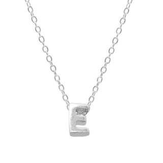 Small Initial 'E' Necklace