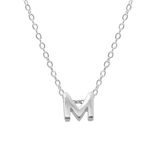 Small Initial 'M' Necklace