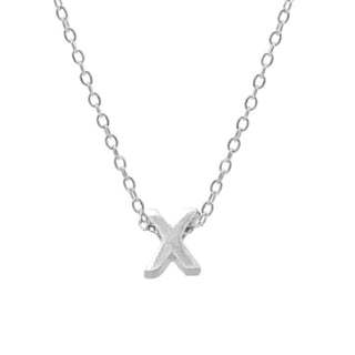 Small Initial 'X' Necklace