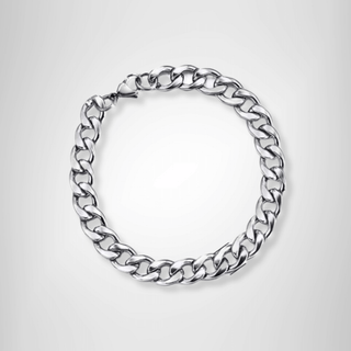 9mm Curb Stainless Steel Bracelet