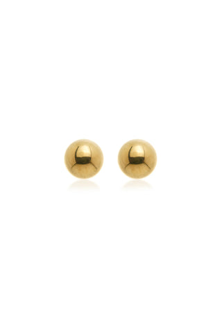 BFF Gold Titanium Ball Flat Back Stud Earrings 4mm