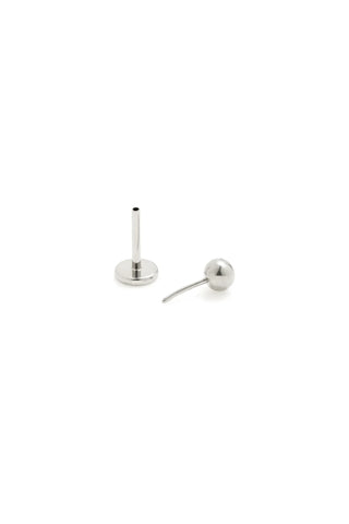 BFF Titanium 3mm Ball Flat Back Stud Earrings
