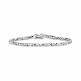 Gisser Silver 2.5mm CZ Timeless Tennis Bracelet